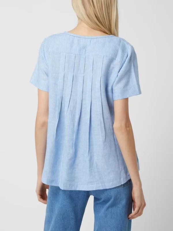 Redgreen Blusenshirt Aus Leinen-Lyocell-Mix Modell ‘Agneta’ – Hellblau 6