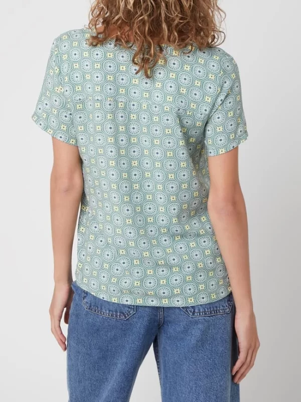 Montego Blusenshirt Aus Viskose – Dunkelgrün 6