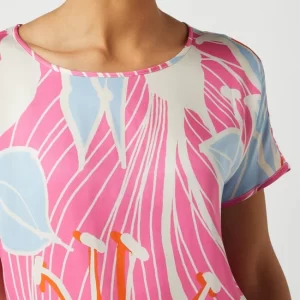 Milano Italy Blusenshirt Mit Floralem Muster – Pink 11