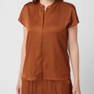 Taifun Bluse Aus Satin – Cognac 13
