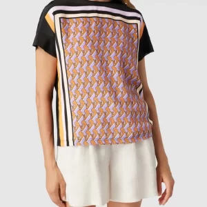 Marc Cain Bluse Mit Allover-Muster – Schwarz 13