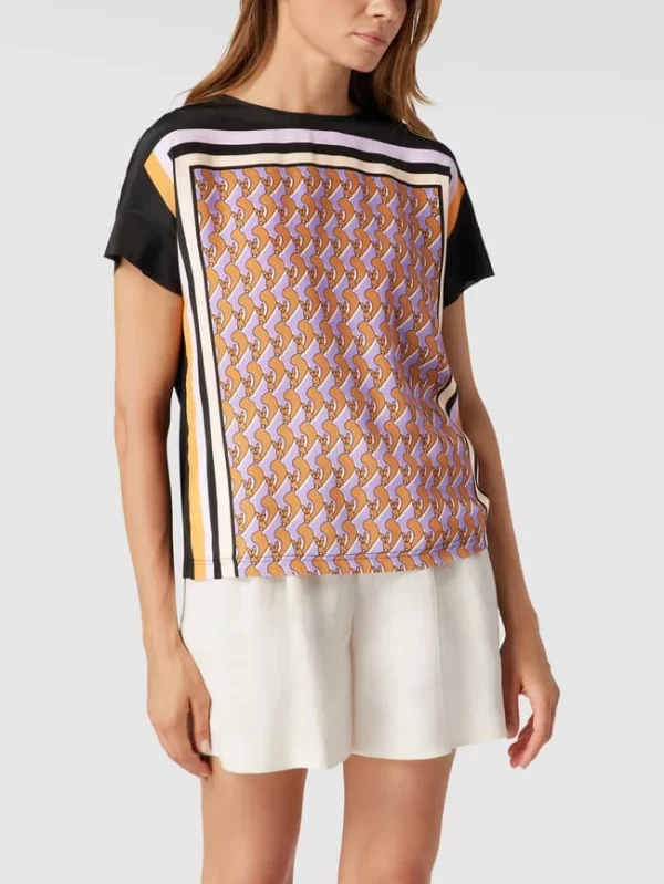 Marc Cain Bluse Mit Allover-Muster – Schwarz 5