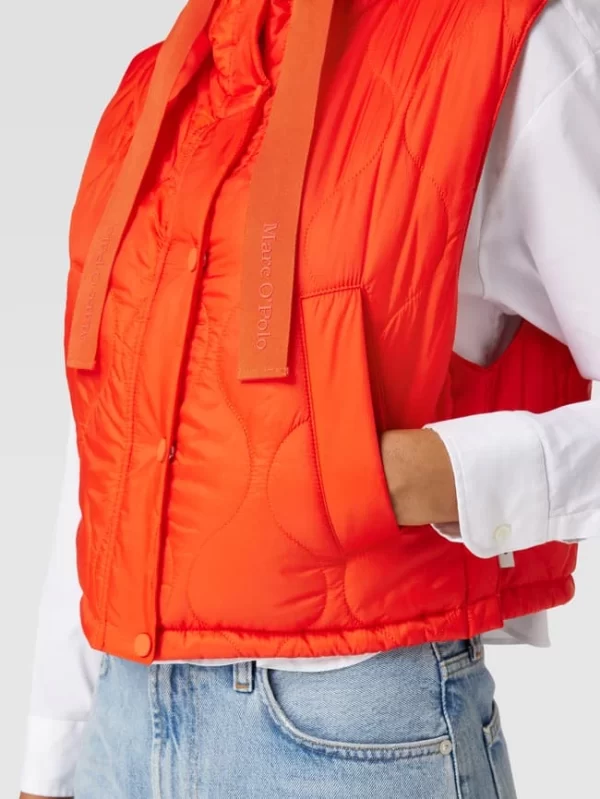 Marc O’Polo Steppweste Mit Label-Detail – Orange 4