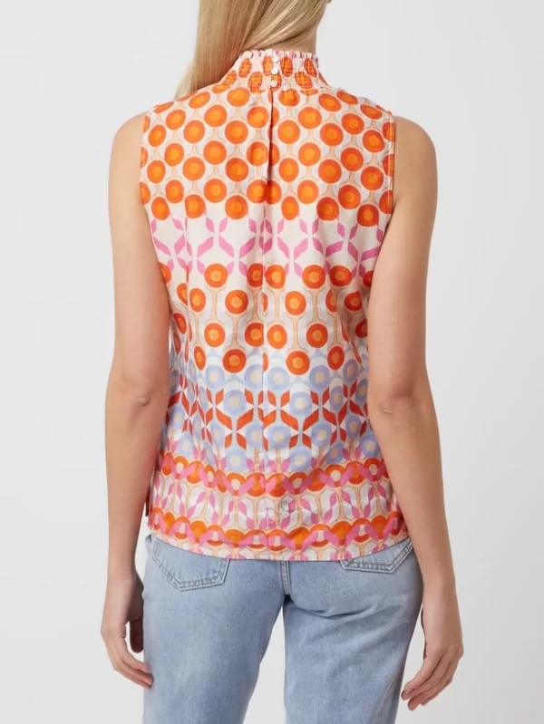 Tonno & Panna Blusentop Aus Baumwolle Modell ‘Mulan’ – Orange 6
