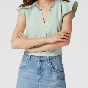 Guess Bluse Mit Ziersteinbesatz – Mint 13