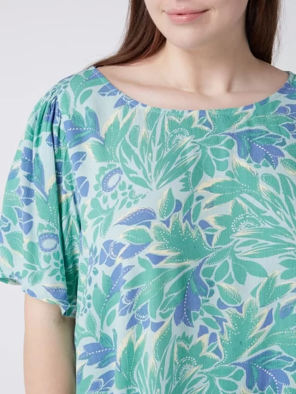 ONLY CARMAKOMA PLUS SIZE Blusenshirt Mit Allover-Muster – Hellgrün 4