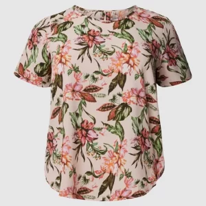 ONLY CARMAKOMA PLUS SIZE Blusenshirt Mit Floralem Allover-Strukturmuster – Rosa 9