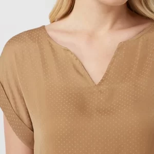 Saint Tropez Blusenshirt Mit Punktmuster Modell ‘Briana’ – Camel Meliert 11