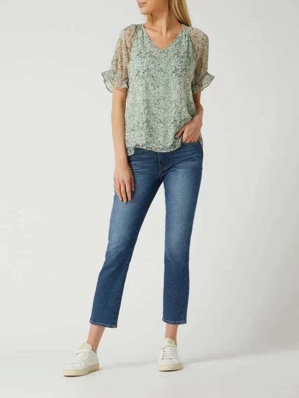 Fransa Blusenshirt Aus Chiffon – Lindgrün 1