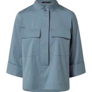 Windsor Bluse Mit 3/4-Arm – Ozean Blau 9