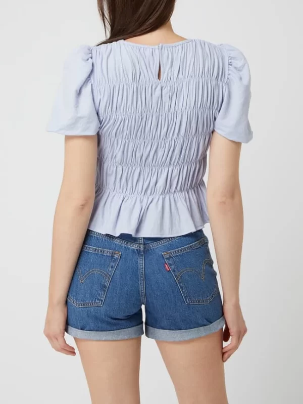 Mango Blusenshirt Aus Viskosemischung – Hellblau 6