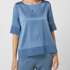 (The Mercer) N.Y. Blusenshirt Mit Seide-Anteil – Rauchblau 13