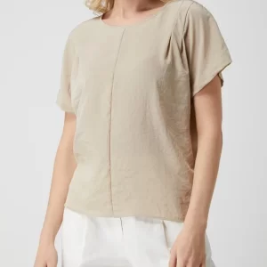 Luisa Cerano Blusenshirt Mit Kontrastvorderseite – Sand 13