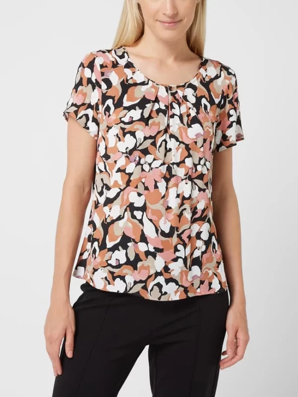 S.Oliver BLACK LABEL Blusenshirt Aus Krepp – Lachs 5