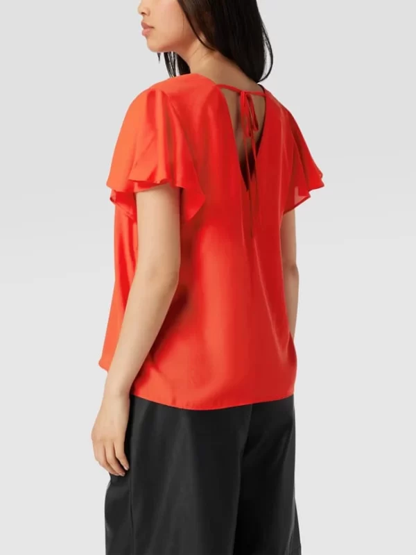 Jake*s Collection Bluse Mit Volantärmeln – Rot 6
