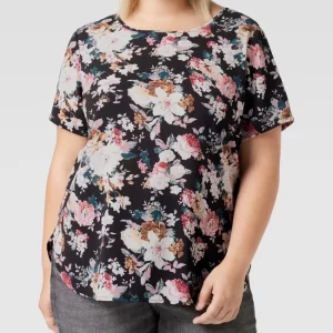 ONLY CARMAKOMA PLUS SIZE Blusenshirt Mit Floralem Muster Modell ‘Carvica’ – Schwarz 13