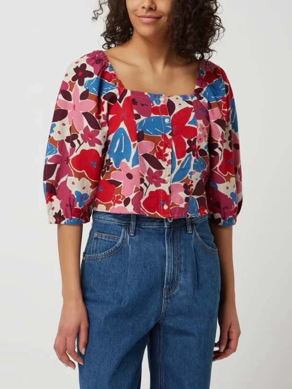 Edc By Esprit Bluse Mit Leinen-Anteil – Pink 5