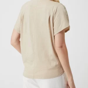 Luisa Cerano Blusenshirt Mit Kontrastvorderseite – Sand 15