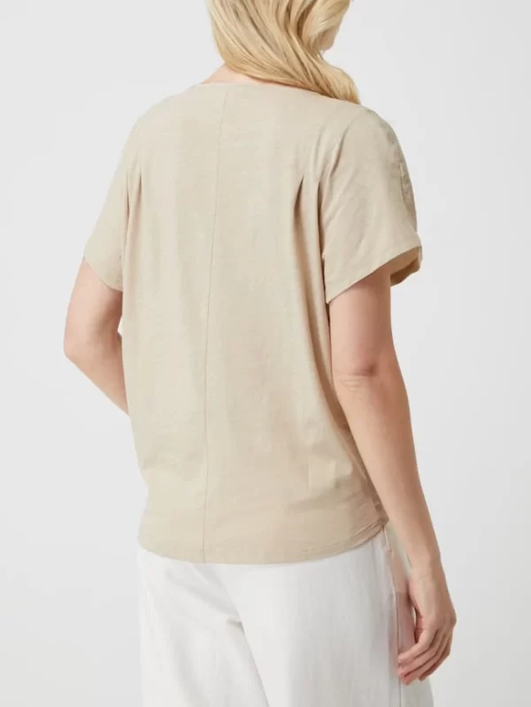 Luisa Cerano Blusenshirt Mit Kontrastvorderseite – Sand 6