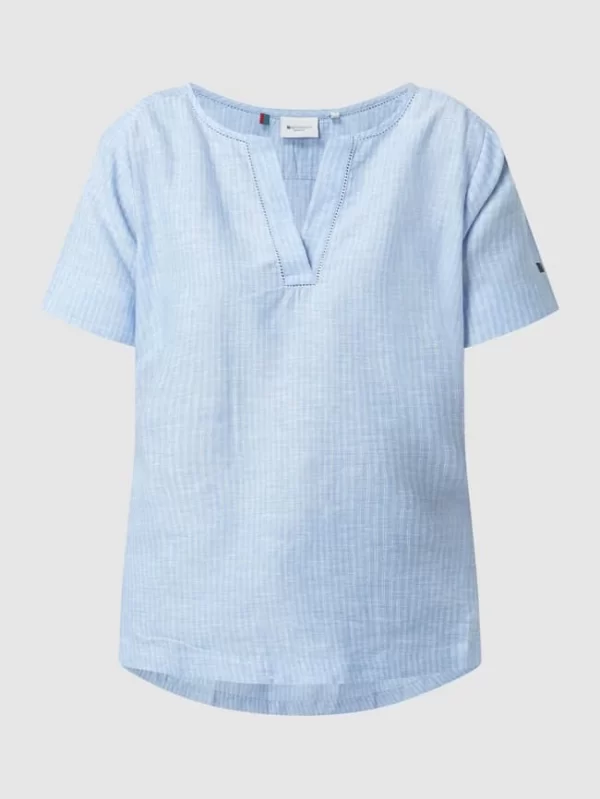 Redgreen Blusenshirt Aus Leinen-Lyocell-Mix Modell ‘Agneta’ – Hellblau 3
