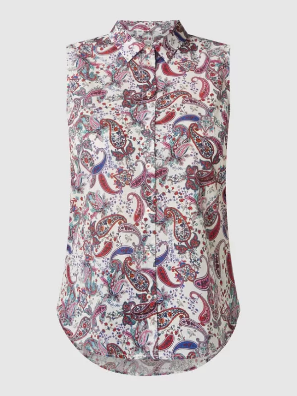 Emily Van Den Bergh Blusentop Mit Paisleymuster – Rot 3