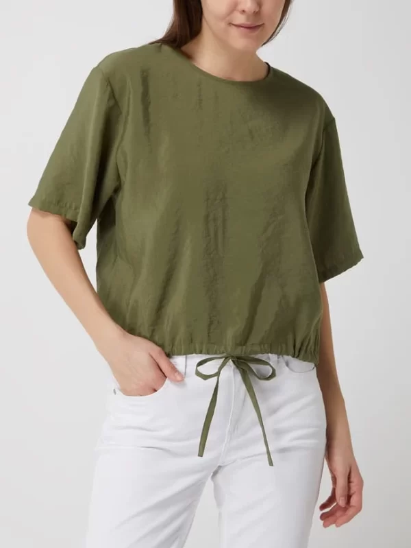 Marc O’Polo Denim Blusenshirt Aus Modalmischung – Olivgrün 5