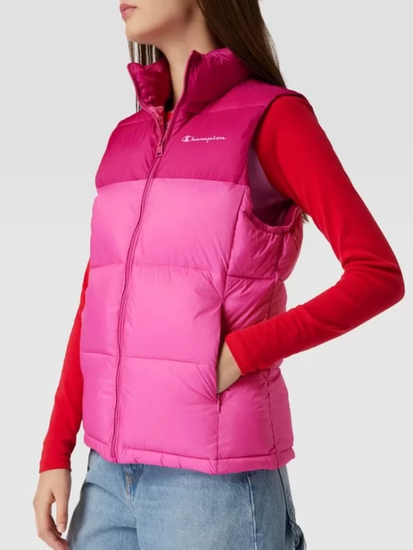 CHAMPION Steppweste Mit Label-Print Modell ‘POLYFILL VEST’ – Pink 4