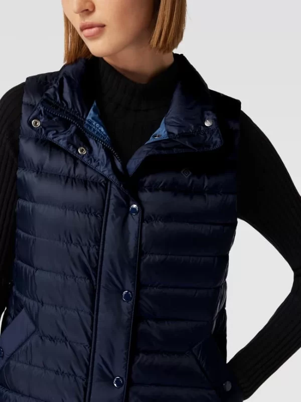 Gant Daunenweste Mit Label-Print Modell ‘Light Down Gilet’ – Marineblau 4