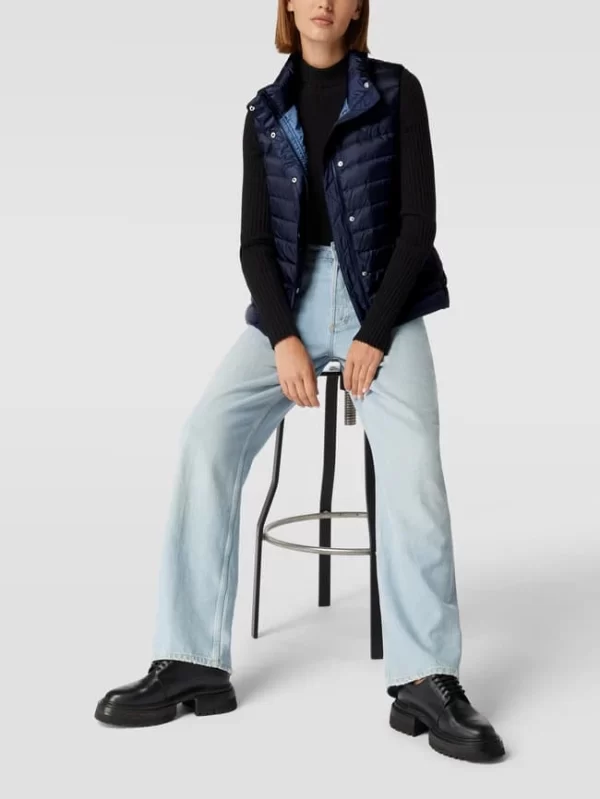 Gant Daunenweste Mit Label-Print Modell ‘Light Down Gilet’ – Marineblau 1