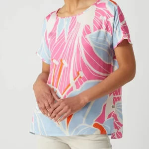 Milano Italy Blusenshirt Mit Floralem Muster – Pink 13