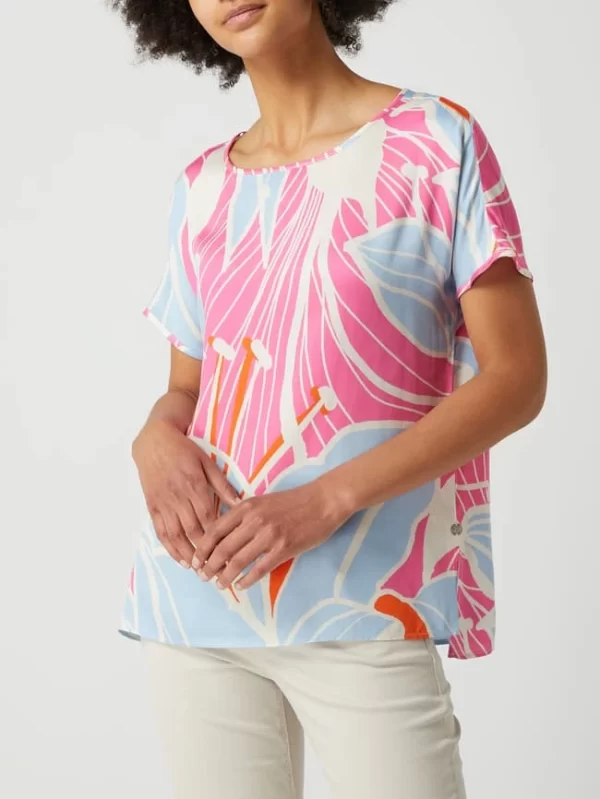 Milano Italy Blusenshirt Mit Floralem Muster – Pink 5