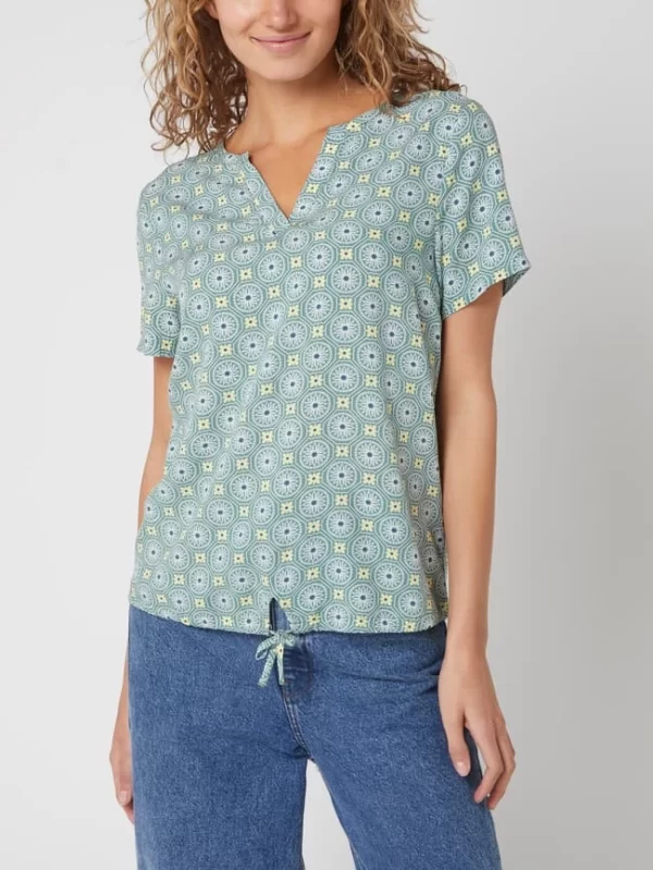 Montego Blusenshirt Aus Viskose – Dunkelgrün 5