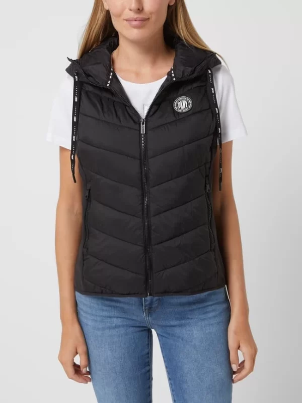 DKNY PERFORMANCE Steppweste Mit Kapuze – Schwarz 5