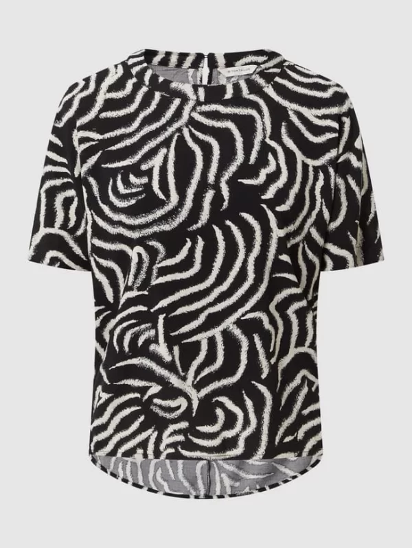 Tom Tailor Blusenshirt Mit überschnittenen Schultern – Schwarz 3