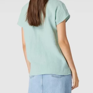 Christian Berg Woman Blusenshirt Mit V-Ausschnitt – Helltürkis 15