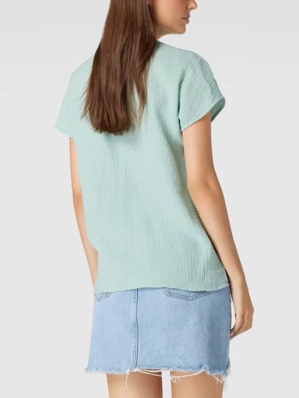 Christian Berg Woman Blusenshirt Mit V-Ausschnitt – Helltürkis 6