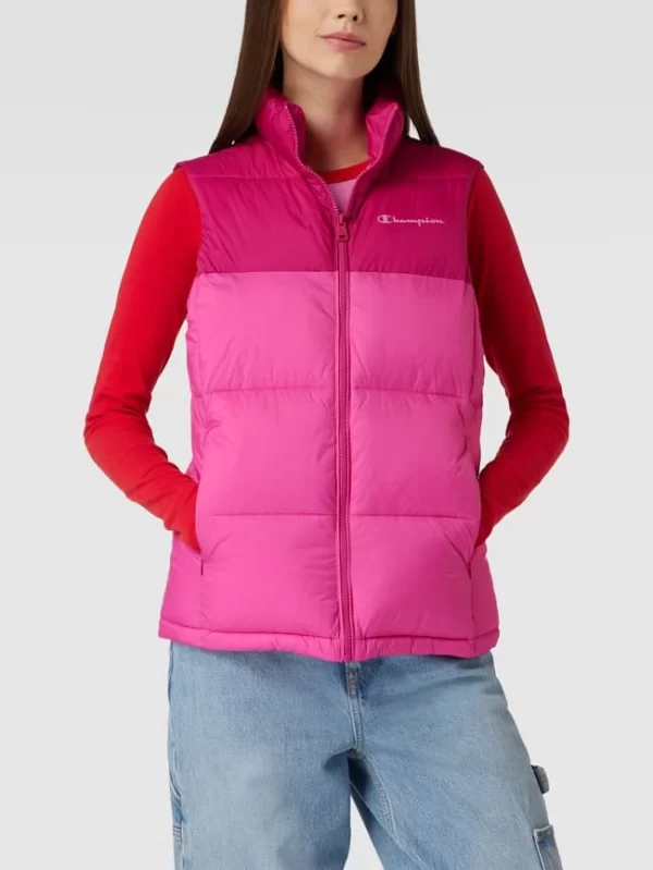 CHAMPION Steppweste Mit Label-Print Modell ‘POLYFILL VEST’ – Pink 5