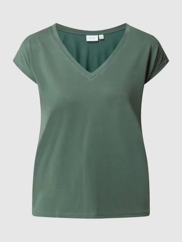 Vila Blusenshirt Mit Angeschnittenen Ärmeln ‘Modala’ – Bottle 3