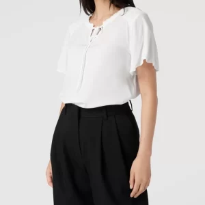Edc By Esprit Blusenshirt Aus Viskose Mit Smok-Detail – Offwhite 13