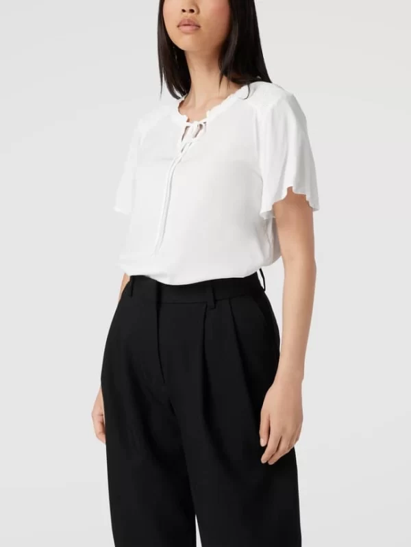 Edc By Esprit Blusenshirt Aus Viskose Mit Smok-Detail – Offwhite 5