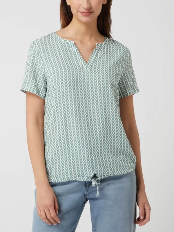 Montego Blusenshirt Aus Viskose – Dunkelgrün 5