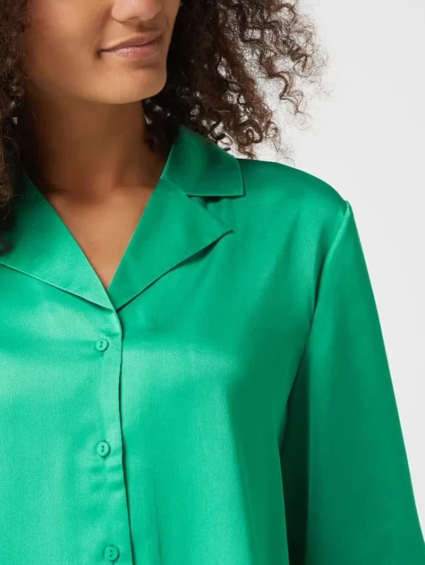 Moves Bluse Aus Satin Modell ‘Satinna’ – Grün 4
