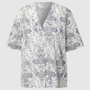 Marc O’Polo Blusenshirt Mit Floralem Allover-Muster – Offwhite 9