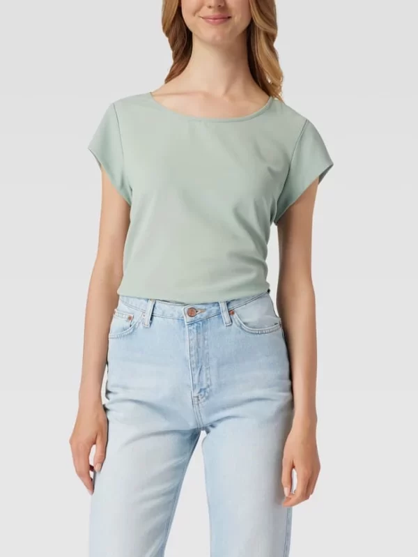 Only Blusenshirt In Unifarbenem Design – Mint 5