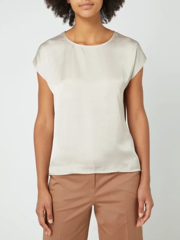 More & More Blusenshirt Mit Angeschnittenen Ärmeln – Sand 5