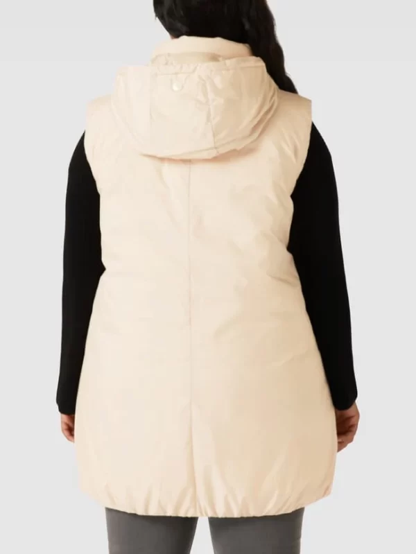 Samoon PLUS SIZE Weste Mit Seitlichen Eingrifftaschen – Sand 6