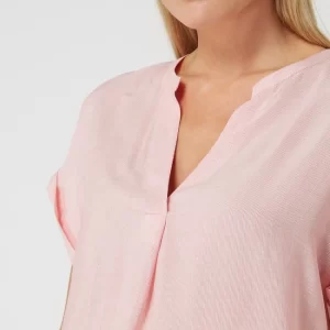 Redraft Blusenshirt Aus Viskose – Rot 11