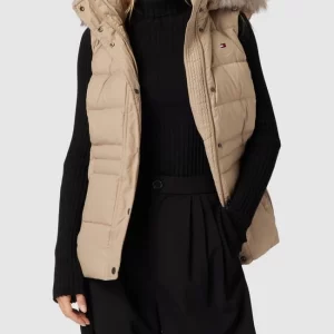 Tommy Hilfiger Daunenweste Mit Label-Detail – Beige 13