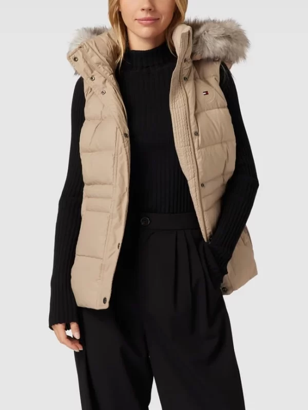 Tommy Hilfiger Daunenweste Mit Label-Detail – Beige 5